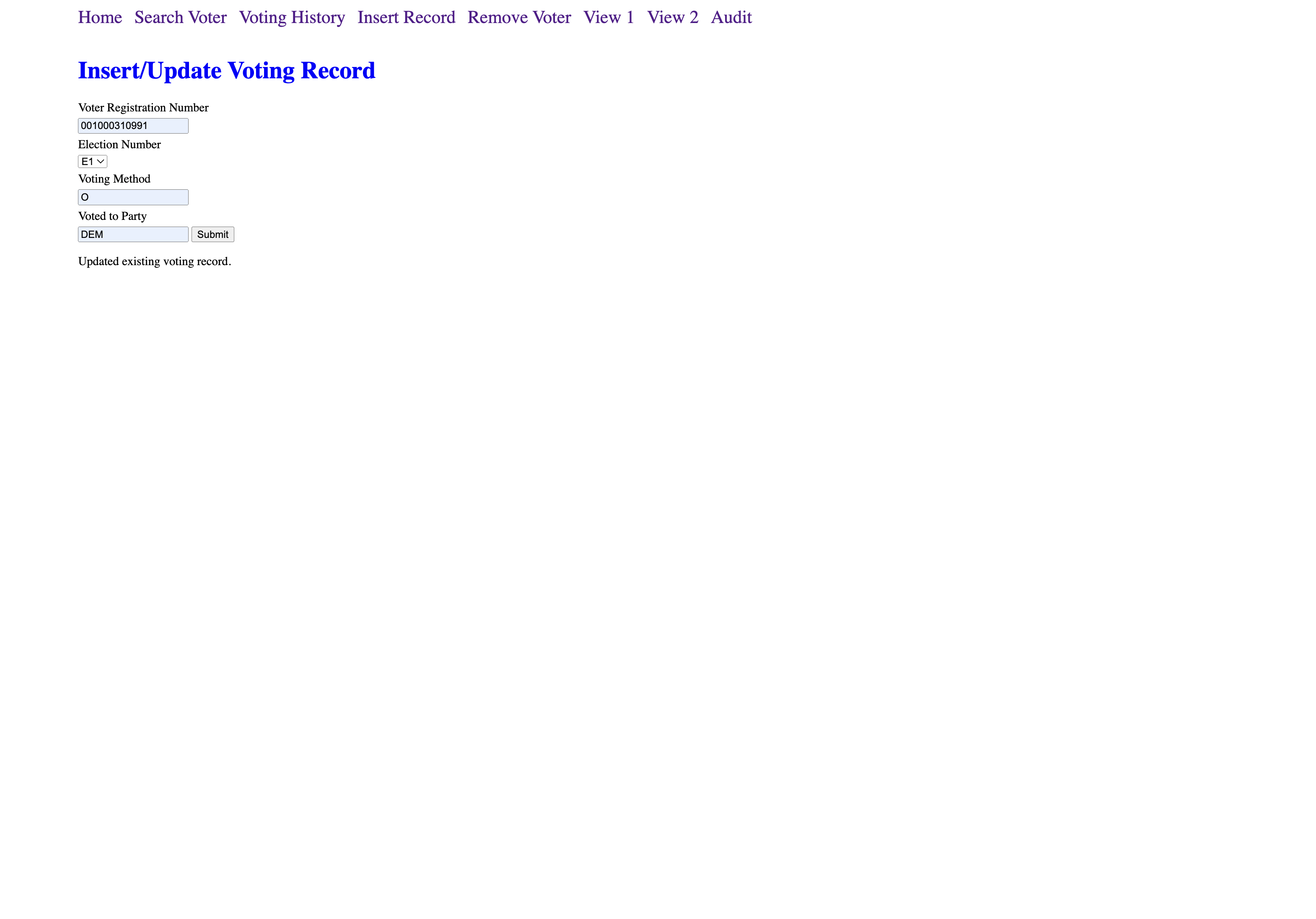 Insert Vote
