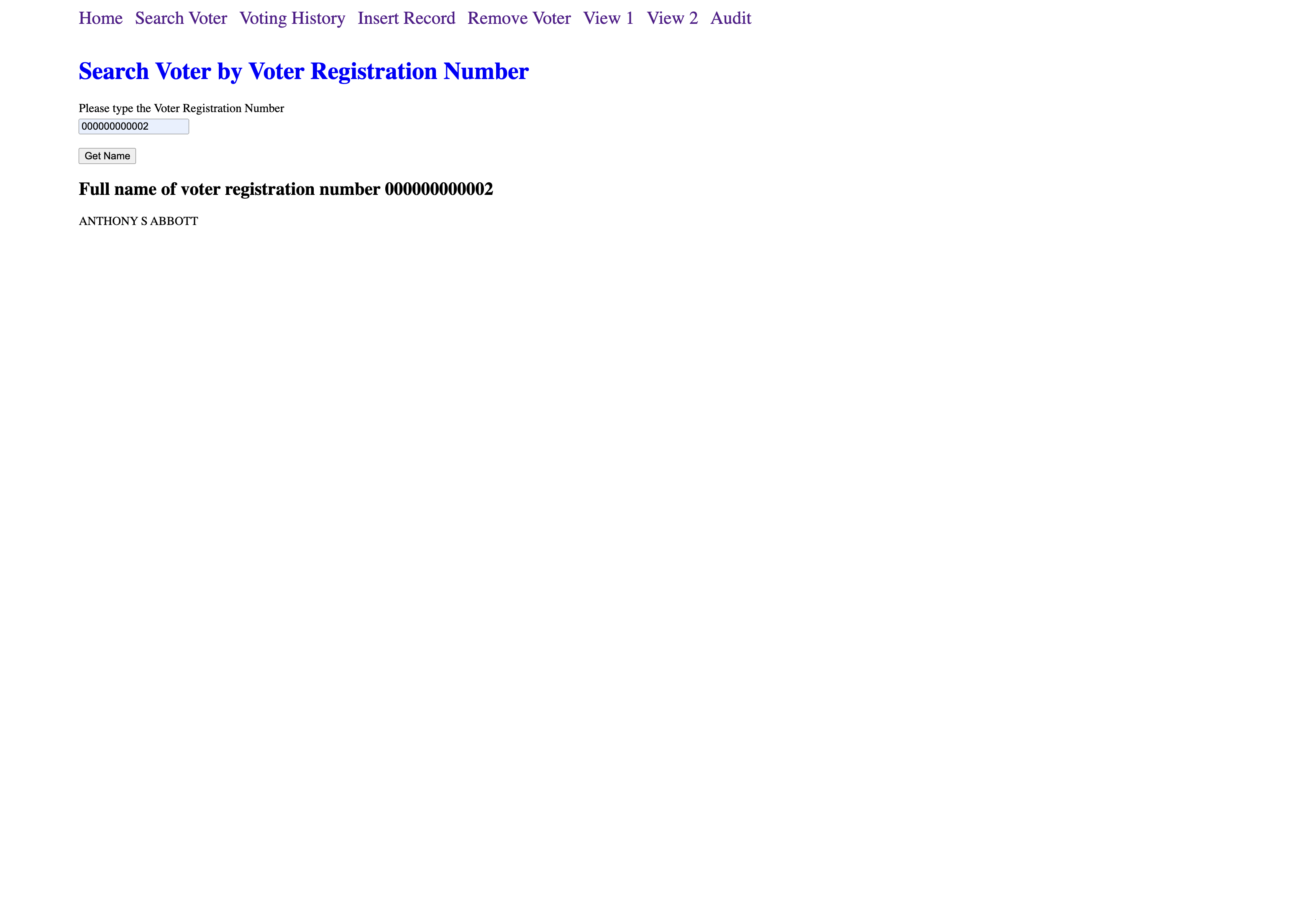 Search Voter